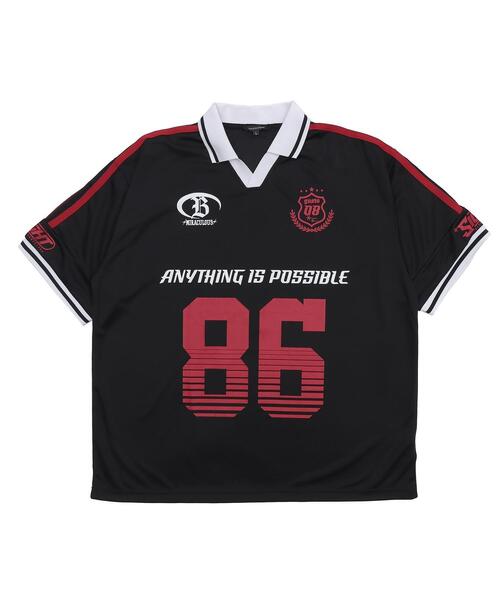 WEGO（ウィゴー）の「WEGO/ナンバリングサッカーT(SS)（Tシャツ/カットソー・メンズ・ホワイト/レッド/ネイビー/ブラック・MEDIUM/LARGE）」の18枚目の写真