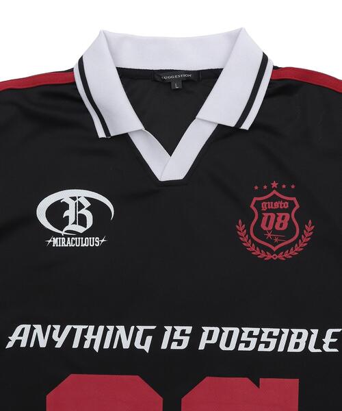 WEGO（ウィゴー）の「WEGO/ナンバリングサッカーT(SS)（Tシャツ/カットソー・メンズ・ホワイト/レッド/ネイビー/ブラック・MEDIUM/LARGE）」の20枚目の写真