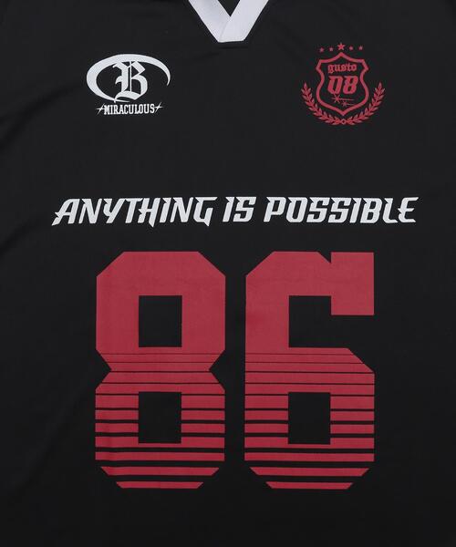 WEGO（ウィゴー）の「WEGO/ナンバリングサッカーT(SS)（Tシャツ/カットソー・メンズ・ホワイト/レッド/ネイビー/ブラック・MEDIUM/LARGE）」の21枚目の写真