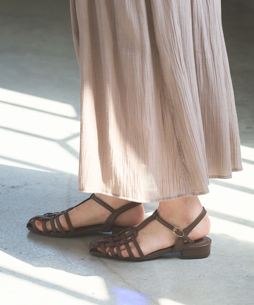 Honeys（ハニーズ）の「グルカサンダル（サンダル・レディース・アイボリー/ブラック/ダークブラウン・L/LL/M/S）」の12枚目の写真