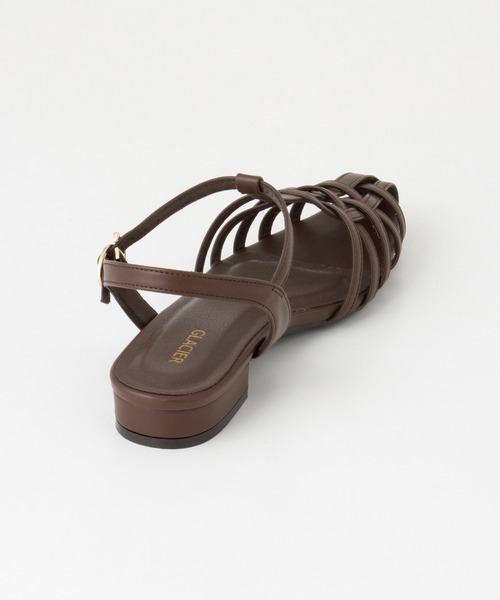 Honeys（ハニーズ）の「グルカサンダル（サンダル・レディース・アイボリー/ブラック/ダークブラウン・L/LL/M/S）」の22枚目の写真