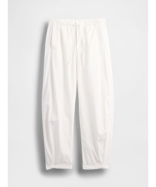 GAP ミッドライズバレルパラシュートパンツ　ホワイトXXS 試着のみ　タグ付き GAP パンツ ミッドライズ バレル パラシュートパンツ レディース