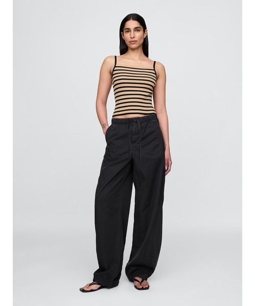 GAP XS ローライズ バレル パラシュートパンツ　新品タグ付き セール】ミッドライズ バレル パラシュートパンツ（その他パンツ