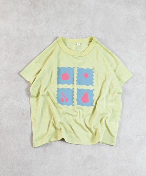 MARKEY'S（マーキーズ）の「【超吸水速乾】イラストＴシャツ（Tシャツ/カットソー・キッズ・イエロー/ネイビー/パープル/ライトグリーン/グリーン/オレンジ/グレー/ピンク/ブラック/ベージュ/ブラウン/ライトブルー・XS/L/M/S/LL）」の5枚目の写真