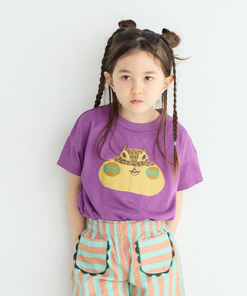 MARKEY'S（マーキーズ）の「【超吸水速乾】イラストＴシャツ（Tシャツ/カットソー・キッズ・イエロー/ネイビー/パープル/ライトグリーン/グリーン/オレンジ/グレー/ピンク/ブラック/ベージュ/ブラウン/ライトブルー・XS/L/M/S/LL）」の9枚目の写真