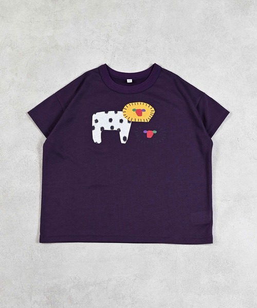 MARKEY'S（マーキーズ）の「【超吸水速乾】イラストＴシャツ（Tシャツ/カットソー・キッズ・イエロー/ネイビー/パープル/ライトグリーン/グリーン/オレンジ/グレー/ピンク/ブラック/ベージュ/ブラウン/ライトブルー・XS/L/M/S/LL）」の8枚目の写真