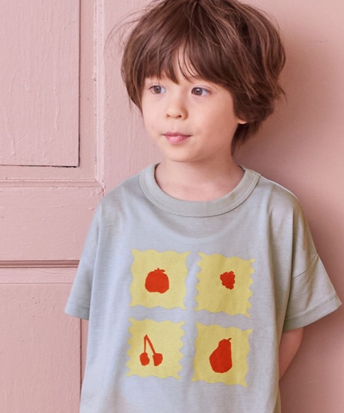 MARKEY'S（マーキーズ）の「【超吸水速乾】イラストＴシャツ（Tシャツ/カットソー・キッズ・イエロー/ネイビー/パープル/ライトグリーン/グリーン/オレンジ/グレー/ピンク/ブラック/ベージュ/ブラウン/ライトブルー・XS/L/M/S/LL）」の3枚目の写真