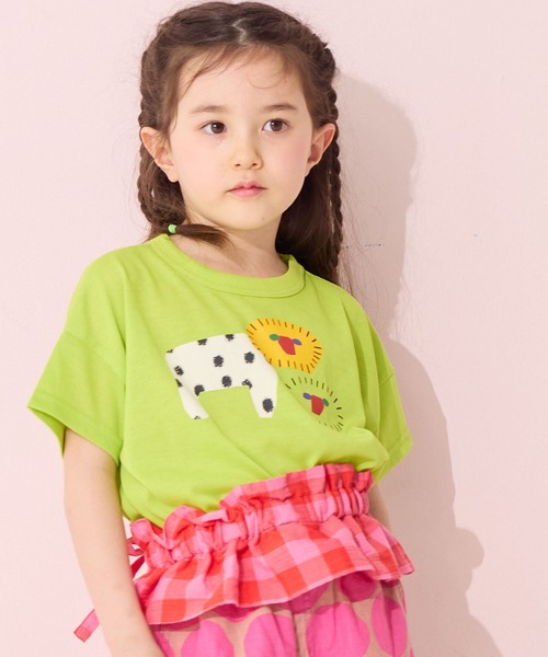 MARKEY'S（マーキーズ）の「【超吸水速乾】イラストＴシャツ（Tシャツ/カットソー・キッズ・イエロー/ネイビー/パープル/ライトグリーン/グリーン/オレンジ/グレー/ピンク/ブラック/ベージュ/ブラウン/ライトブルー・XS/L/M/S/LL）」の7枚目の写真