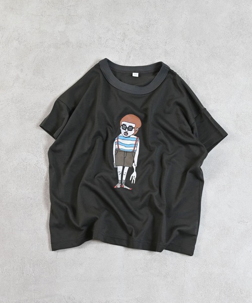 MARKEY'S（マーキーズ）の「【超吸水速乾】イラストＴシャツ（Tシャツ/カットソー・キッズ・イエロー/ネイビー/パープル/ライトグリーン/グリーン/オレンジ/グレー/ピンク/ブラック/ベージュ/ブラウン/ライトブルー・XS/L/M/S/LL）」の13枚目の写真