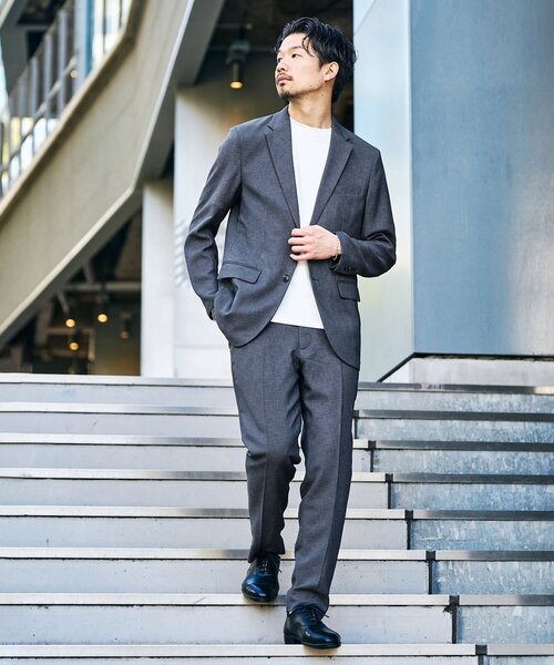 417 EDIFICE（フォーワンセブンエディフィス）の「”吸水速乾” EVALET メッシュセットアップ（セットアップ・メンズ・チャコールグレー/ベージュ/ネイビー/グレー/カーキ・SMALL/MEDIUM/LARGE/X-LARGE/XX-LARGE）」の3枚目の写真