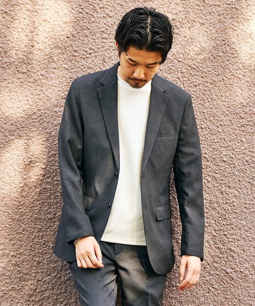 417 EDIFICE（フォーワンセブンエディフィス）の「”吸水速乾” EVALET メッシュセットアップ（セットアップ・メンズ・チャコールグレー/ベージュ/ネイビー/グレー/カーキ・SMALL/MEDIUM/LARGE/X-LARGE/XX-LARGE）」の7枚目の写真