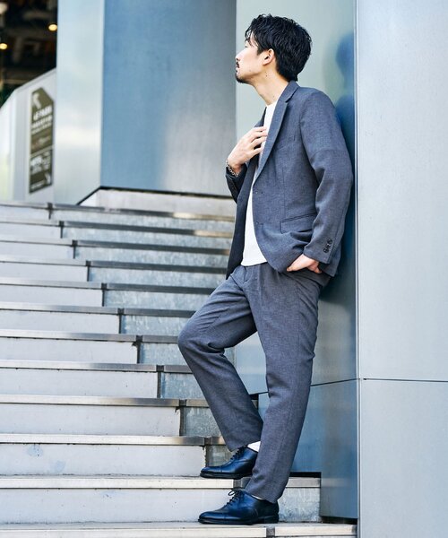 417 EDIFICE（フォーワンセブンエディフィス）の「”吸水速乾” EVALET メッシュセットアップ（セットアップ・メンズ・チャコールグレー/ベージュ/ネイビー/グレー/カーキ・SMALL/MEDIUM/LARGE/X-LARGE/XX-LARGE）」の12枚目の写真