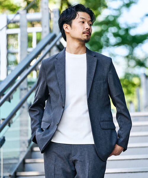 417 EDIFICE（フォーワンセブンエディフィス）の「”吸水速乾” EVALET メッシュセットアップ（セットアップ・メンズ・チャコールグレー/ベージュ/ネイビー/グレー/カーキ・SMALL/MEDIUM/LARGE/X-LARGE/XX-LARGE）」の13枚目の写真