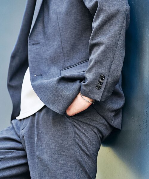 417 EDIFICE（フォーワンセブンエディフィス）の「”吸水速乾” EVALET メッシュセットアップ（セットアップ・メンズ・チャコールグレー/ベージュ/ネイビー/グレー/カーキ・SMALL/MEDIUM/LARGE/X-LARGE/XX-LARGE）」の15枚目の写真