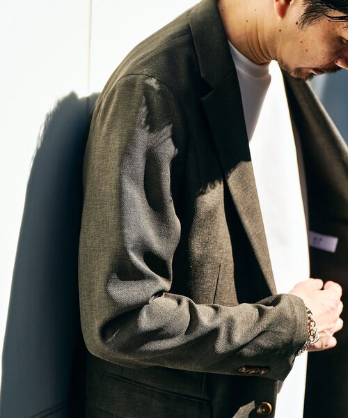 417 EDIFICE（フォーワンセブンエディフィス）の「”吸水速乾” EVALET メッシュセットアップ（セットアップ・メンズ・チャコールグレー/ベージュ/ネイビー/グレー/カーキ・SMALL/MEDIUM/LARGE/X-LARGE/XX-LARGE）」の20枚目の写真