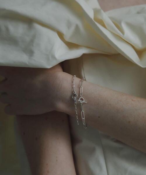 URBAN RESEARCH(アーバンリサーチ)の「decor『デコール』 Hoopchain Bracelet(ブレスレット・レディース・シルバー・-)」の4枚目の写真