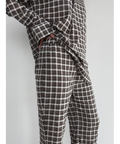 Didot.showroom(ディドット ショールーム)の「【DIDOT.】シアーチェックイージーパンツ(その他パンツ・レディース・ベージュ/チャコール/アイボリー・FREE)」の15枚目の写真