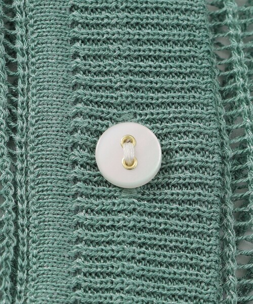 LOVELESS（ラブレス）の「メッシュニットカーディガン（カーディガン/ボレロ・レディース・オフホワイト/チャコールグレー/グリーン系その他3/オレンジ系その他/ブルー系その他2・36）」の15枚目の写真