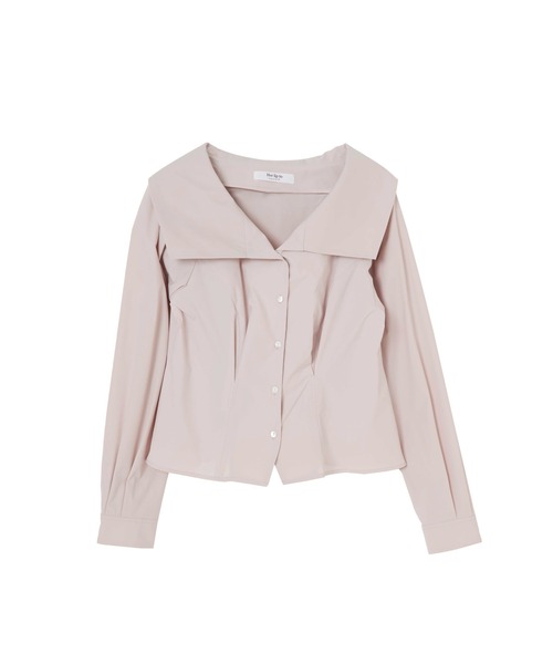 Her lip to Big Collar Tuck Blouse　Mサイズ Big Collar Tuck Blouse（シャツ/ブラウス）｜Her lip to（ハー