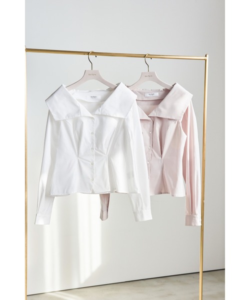 Big Collar Tuck Blouse（シャツ/ブラウス）｜Her lip to（ハー