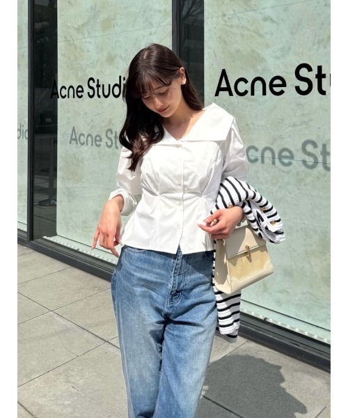 Big Collar Tuck Blouse（シャツ/ブラウス）｜Her lip to（ハー