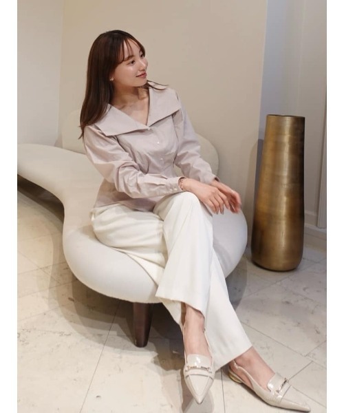 Her lip to Big Collar Tuck Blouse　Mサイズ Big Collar Tuck Blouse（シャツ/ブラウス）｜Her lip to（ハー