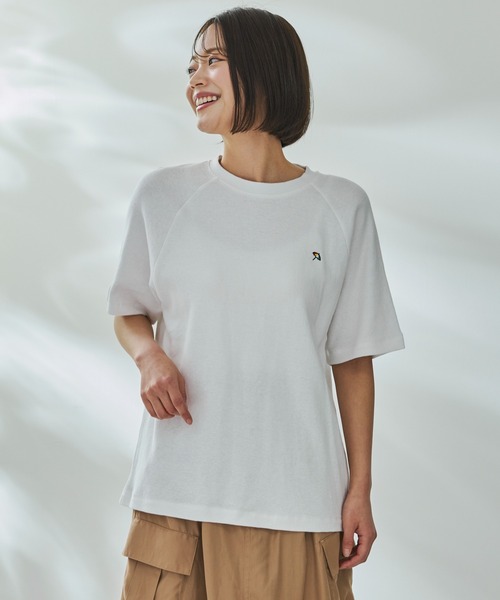 Arnold Palmer(アーノルドパーマー)の「寄り添うリネン シェア ラグラン Tシャツ(Tシャツ/カットソー・レディース・チャコールグレー/ホワイト/ミント・L/M/S/LL/XS)」の7枚目の写真