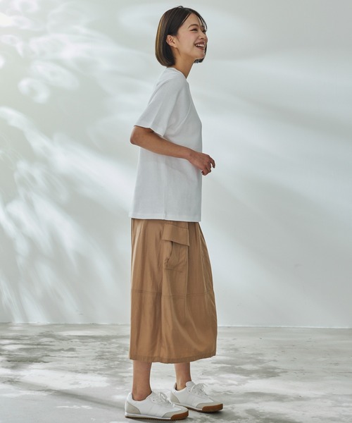 Arnold Palmer(アーノルドパーマー)の「寄り添うリネン シェア ラグラン Tシャツ(Tシャツ/カットソー・レディース・チャコールグレー/ホワイト/ミント・L/M/S/LL/XS)」の6枚目の写真