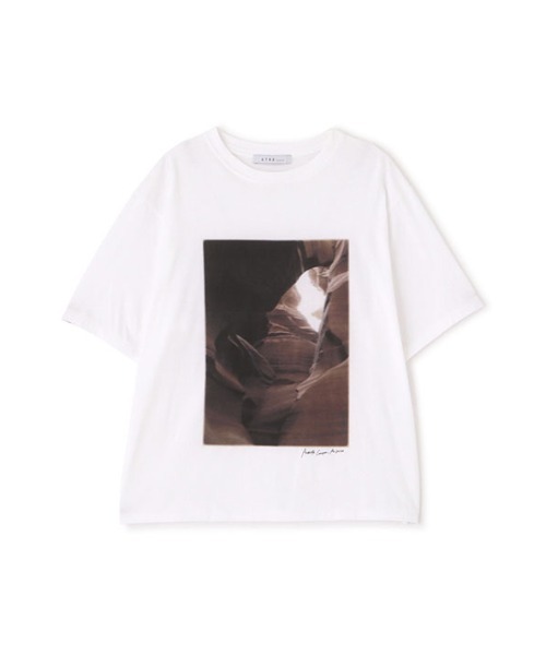 etre tokyo エトレトウキョウ　visual photo tee トップス ETRE TOKYO visual photo tee 5％OFF】 WHITE): tee(F
