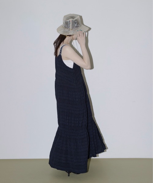 ロゴテープ シャーリングジャガードワンピース Eimee Law│Eimee