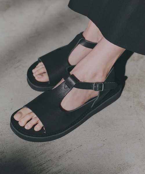 Organic handloom(オーガニックハンドルーム)の「Organic handloom / “HOHEN” サンダル(サンダル・レディース・ダークブラウン/ブラック/ホワイト・23/24/22/25)」の10枚目の写真
