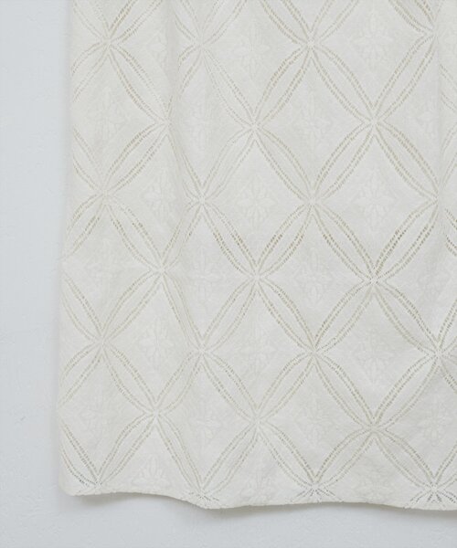 natural couture（ナチュラルクチュール）の「【大人ナチュ】幾何柄レースタイトスカート（スカート・レディース・オフホワイト/ブラック・FREE）」の7枚目の写真