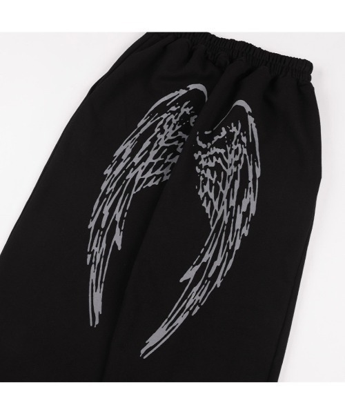 FANCY CLUB（ファンシークラブ）の「【FANCY CLUB】ANGEL VINTAGE SWEATPANTS / 【ファンシークラブ】エンジェルヴィンテージワイドスウェットパンツ（スウェットパンツ・レディース・ブラック/ライトブルー/ベビーピンク/杢グレー・ONE SIZE）」の13枚目の写真