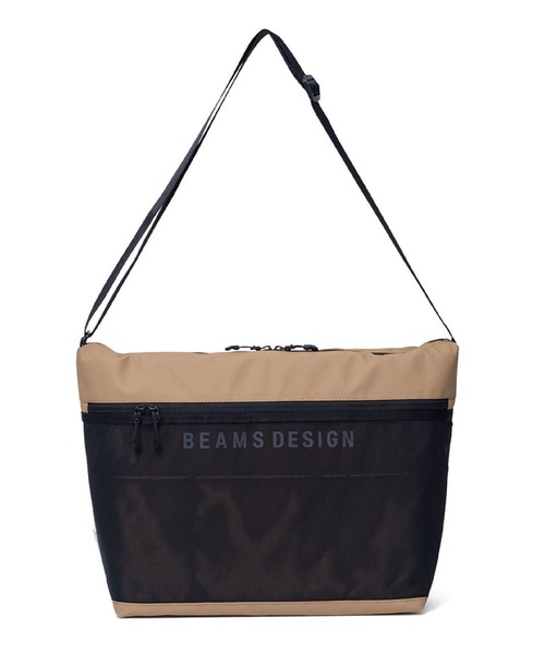 BEAMS DESIGN(ビームス デザイン)の「BEAMSDESIGN(ビームスデザイン)エラスティックメッシュ ショルダーバッグ(ショルダーバッグ・メンズ・グレー/ブラック/ネイビー/サンドベージュ・FREE)」の3枚目の写真