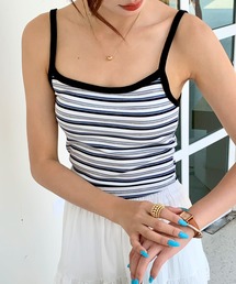 everycoco | ボーダーリブキャミソール(キャミソール)