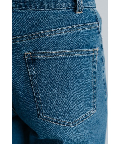M.deux(エムドゥ)の「ストレート美脚デニム(デニムパンツ・レディース・ネイビー/ブルー・SMALL/MEDIUM)」の9枚目の写真