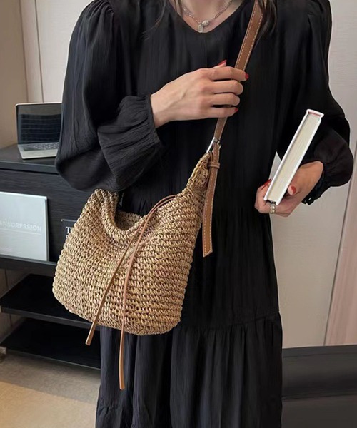 meJane（ミージェーン）の「ペーパーブレード かごショルダーバッグ（ショルダーバッグ・レディース・モカ/キナリ・FREE）」の19枚目の写真