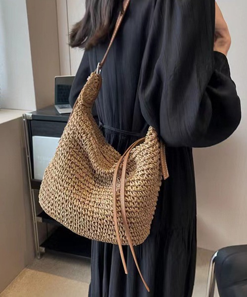 meJane（ミージェーン）の「ペーパーブレード かごショルダーバッグ（ショルダーバッグ・レディース・モカ/キナリ・FREE）」の20枚目の写真