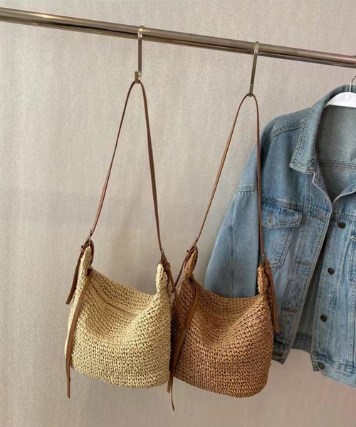 meJane（ミージェーン）の「ペーパーブレード かごショルダーバッグ（ショルダーバッグ・レディース・モカ/キナリ・FREE）」の22枚目の写真