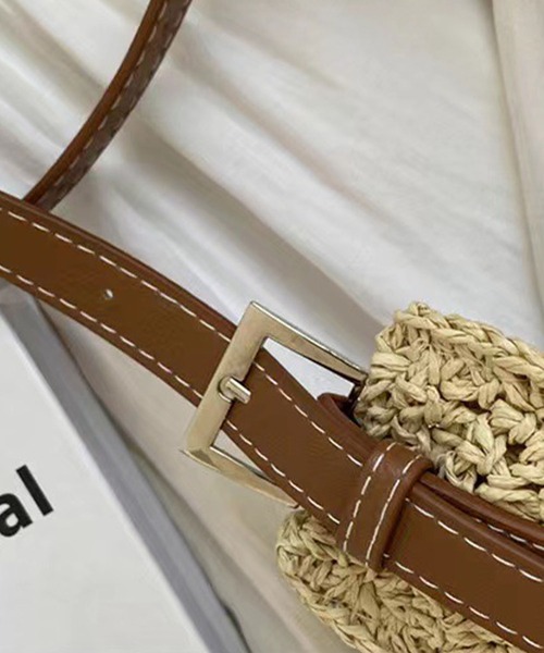 meJane（ミージェーン）の「ペーパーブレード かごショルダーバッグ（ショルダーバッグ・レディース・モカ/キナリ・FREE）」の11枚目の写真