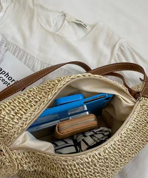 meJane（ミージェーン）の「ペーパーブレード かごショルダーバッグ（ショルダーバッグ・レディース・モカ/キナリ・FREE）」の12枚目の写真