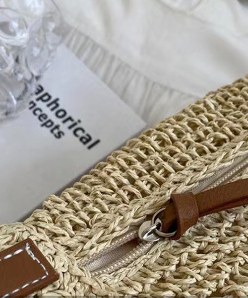 meJane（ミージェーン）の「ペーパーブレード かごショルダーバッグ（ショルダーバッグ・レディース・モカ/キナリ・FREE）」の13枚目の写真