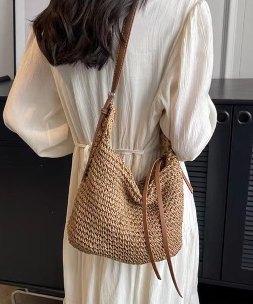 meJane（ミージェーン）の「ペーパーブレード かごショルダーバッグ（ショルダーバッグ・レディース・モカ/キナリ・FREE）」の17枚目の写真