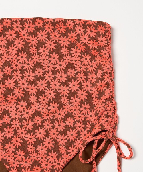 Lepidos（レピドス）の「＜Lepidos＞ジャガードフラワー ハイウエスト ボトム（水着・レディース・ブラウン/コバルトブルー・S/M）」の8枚目の写真