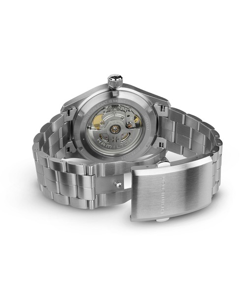 HAMILTON（ハミルトン）の「HAMILTON [ハミルトン] 腕時計 Khaki Field （カーキ フィールド）  オート 自動巻き 38MM ブルー×シルバー（アナログ腕時計・メンズ・ブルー・FREE）」の7枚目の写真