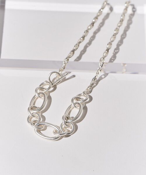 AMERICAN HOLIC（アメリカンホリック）の「切替チェーンマンテルネックレス（ネックレス・レディース・シルバー・FREE）」の2枚目の写真