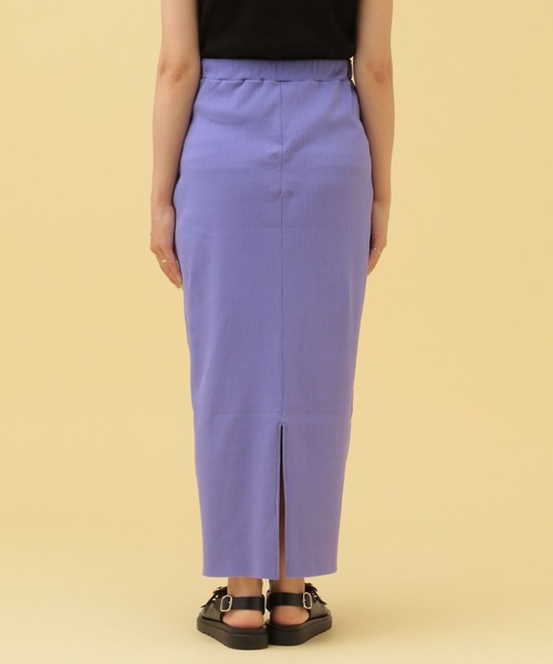 LEPSIM（レプシィム）の「【産前・産後対応】マタニティ／リブナロースカート　455470（マタニティウェア/グッズ・レディース・パープル/カーキ/ブラック/ダークブラウン・FREE）」の15枚目の写真