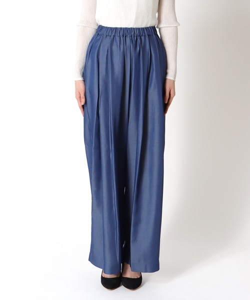 Jines(ジネス)の「テロテロデニムワイドパンツ(デニムパンツ・レディース・インディゴブルー/ブルー・38)」の14枚目の写真