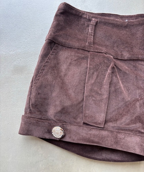 SHAGGIE（シャギー）の「マイクロミニコーデュロイショートパンツ（その他パンツ・レディース・ブラック/ブラウン・MEDIUM/SMALL）」の5枚目の写真