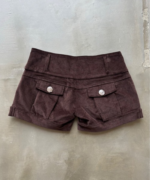 SHAGGIE（シャギー）の「マイクロミニコーデュロイショートパンツ（その他パンツ・レディース・ブラック/ブラウン・MEDIUM/SMALL）」の7枚目の写真